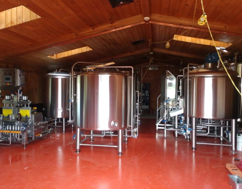 Urethane Cement Broadcast Flooring System with protective Urethane Topcoat Skyline Brewery, Westfield MA