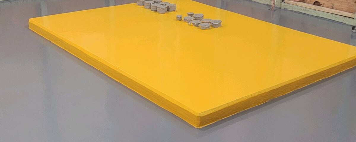 Finished commercial epoxy flooring system with slip resistance